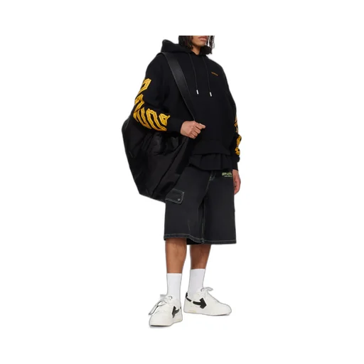 Tape Arrow Drawstring Hoodie