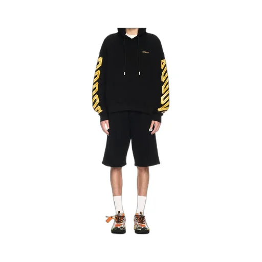 Tape Arrow Drawstring Hoodie