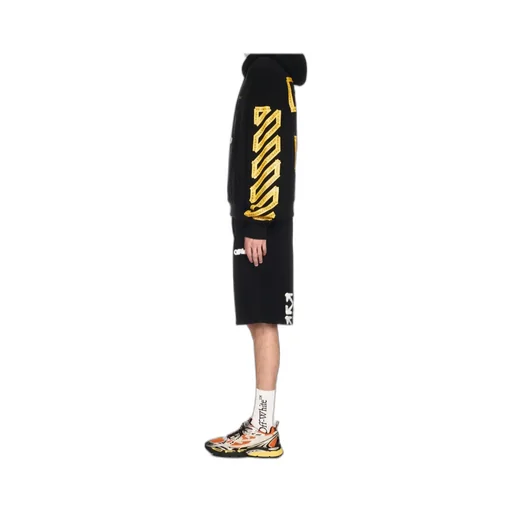 Tape Arrow Drawstring Hoodie
