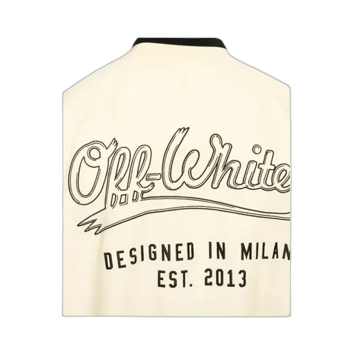 Logo Embroidered Button-Up Jacket