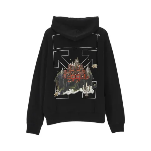 Arrows Printed Drawstring Hoodie