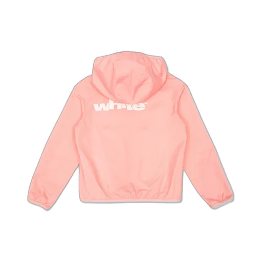 Logo Printed Zip-Up Hooded Jacket