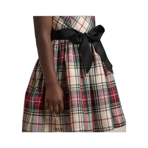Plaid-Check Twill Dress