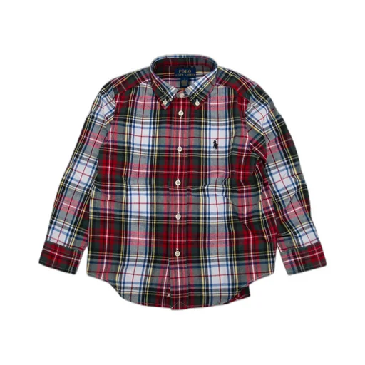 Logo Embroidered Checked Shirt