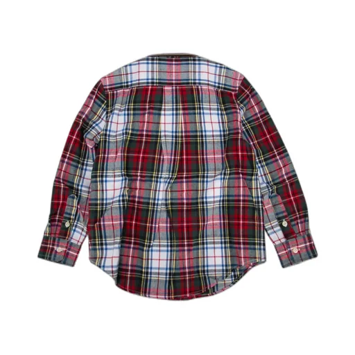 Logo Embroidered Checked Shirt