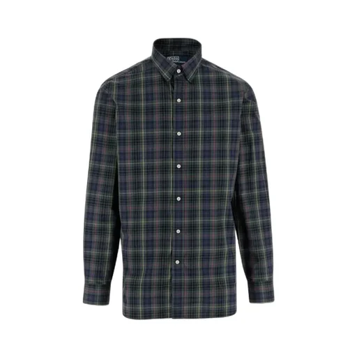 Custom Fit Plaid Poplin Shirt