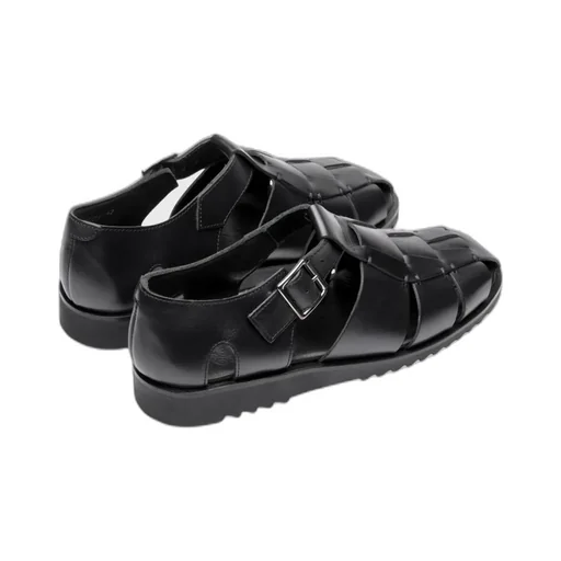 Hollowed-Out Flat Sandals