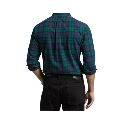 Plaid Brushed Buttoned Oxford Shirt