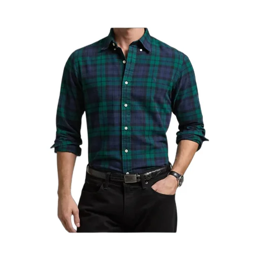Plaid Brushed Buttoned Oxford Shirt