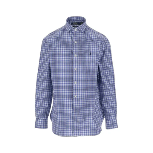 Logo Embroidered Checked Shirt