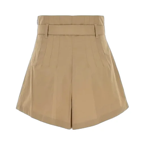 Belted Pleated Shorts
