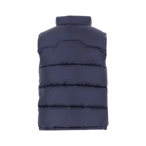 Logo Embroidered Quilted Padded Vest