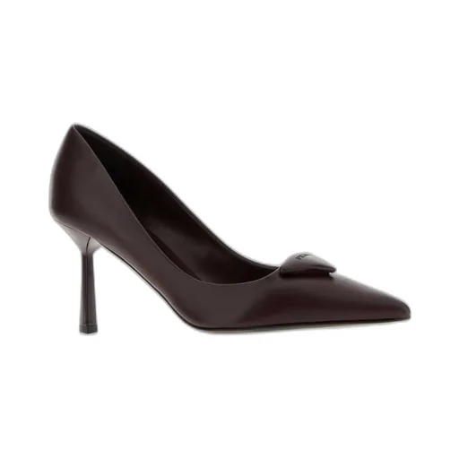 80Mm Leather Pointed-Toe Pumps
