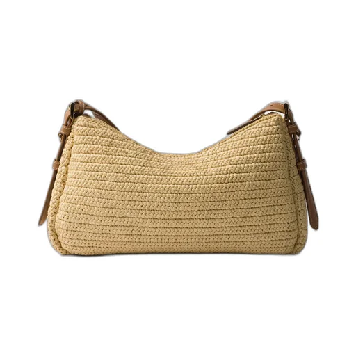 AimÉE Large Crochet And Leather Bag