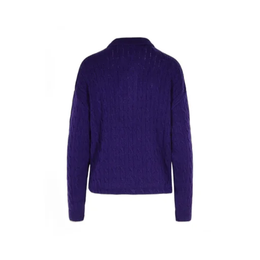 Pony Embroidered Cable-Knit Top