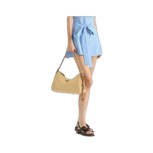 AimÉE Large Crochet And Leather Bag