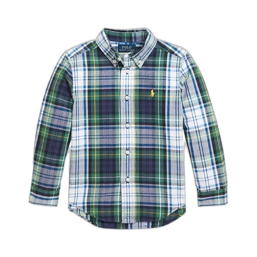 Logo Embroidered Checked Shirt