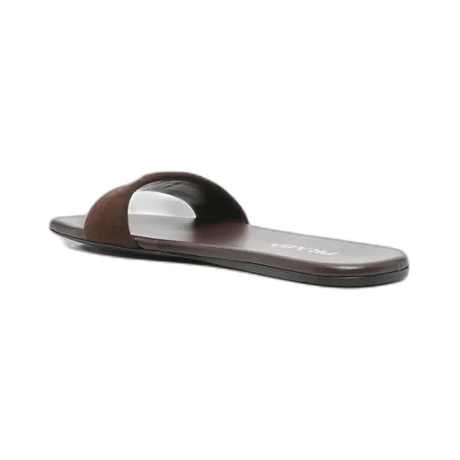 Triangle-Logo Square Toe Slides