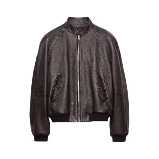 Leather Bomber Jacket