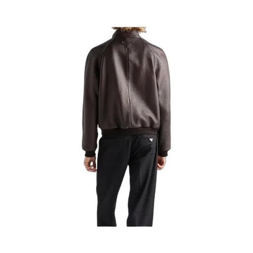 Leather Bomber Jacket