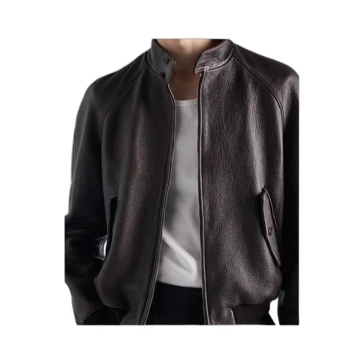 Leather Bomber Jacket