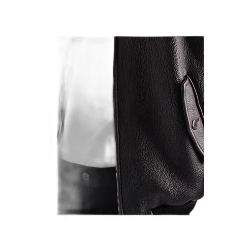 Leather Bomber Jacket