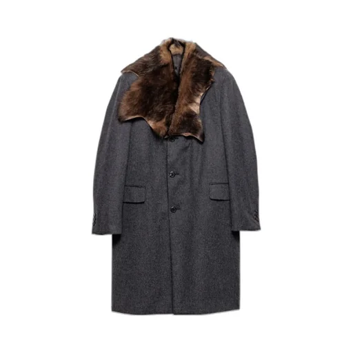 Single-Breasted Wool Coat