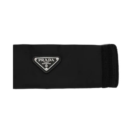 Ribbed-Knit Logo Plaque Beanie Hat