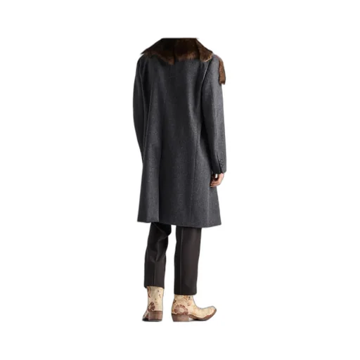 Single-Breasted Wool Coat