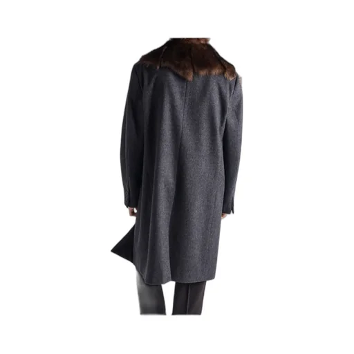 Single-Breasted Wool Coat
