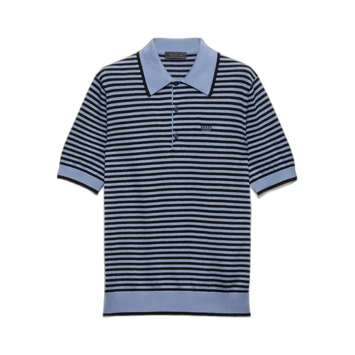 Striped Cotton Polo Shirt