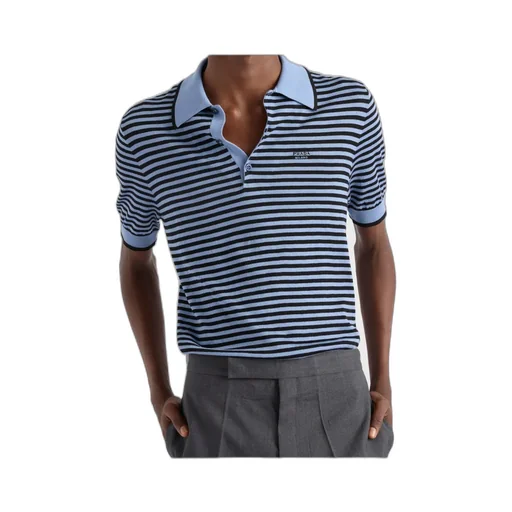 Striped Cotton Polo Shirt