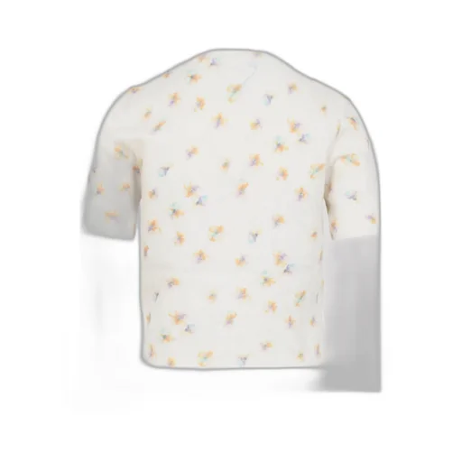 Floral Print Wool Crew-Neck Sweater