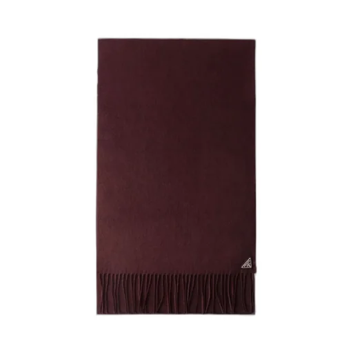 Triangle-Logo Fringed Scarf