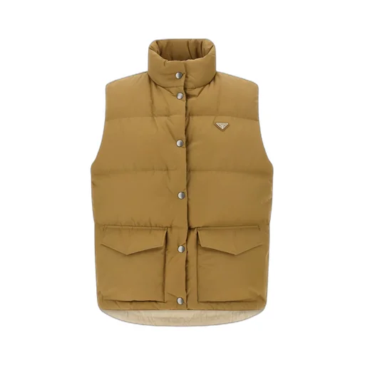 Button-Up Quilted Down Gilet