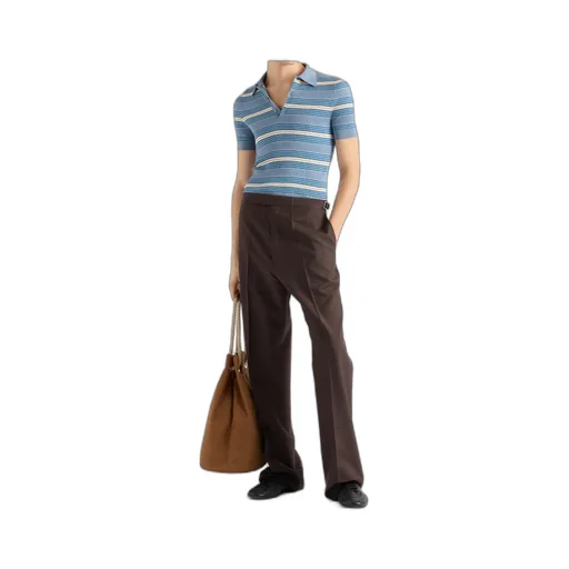 Striped Cotton Polo Shirt