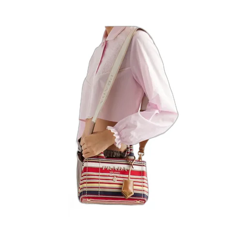 JardiniÈRe Striped Cotton Canvas Mini-Bag