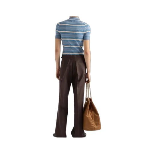 Striped Cotton Polo Shirt