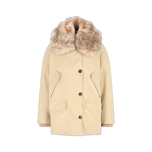 Long-Sleeved Button-Up Coat