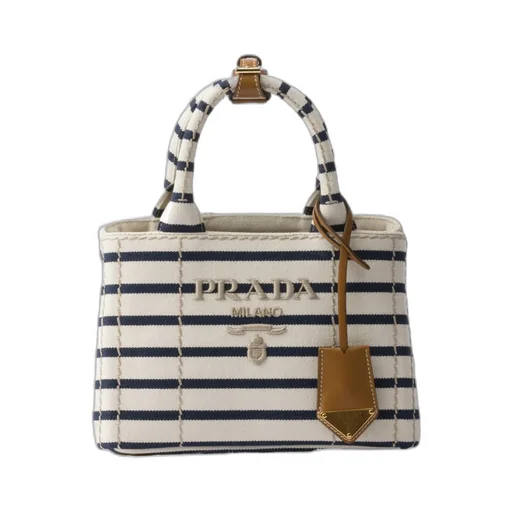 JardiniÈRe Striped Cotton Canvas Mini-Bag