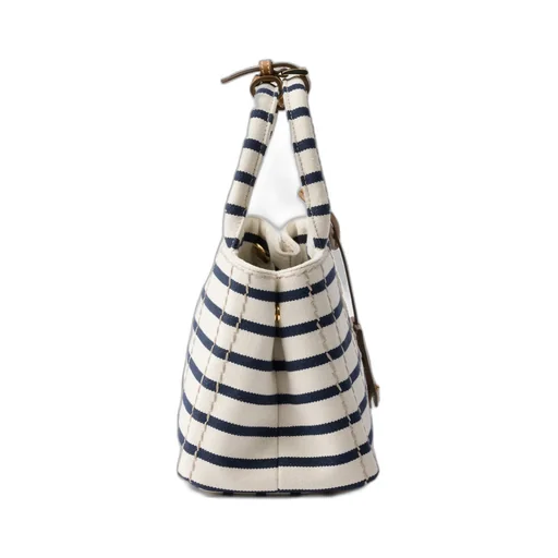 JardiniÈRe Striped Cotton Canvas Mini-Bag
