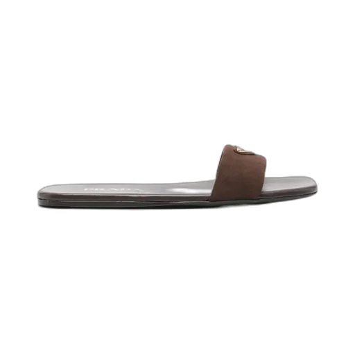 Triangle-Logo Square Toe Slides