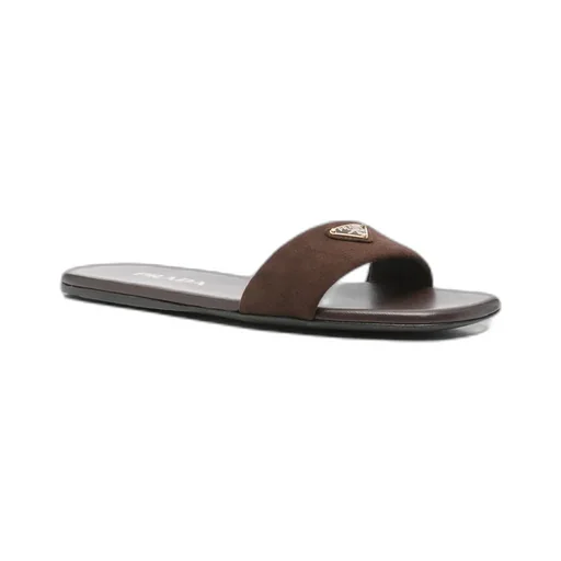 Triangle-Logo Square Toe Slides