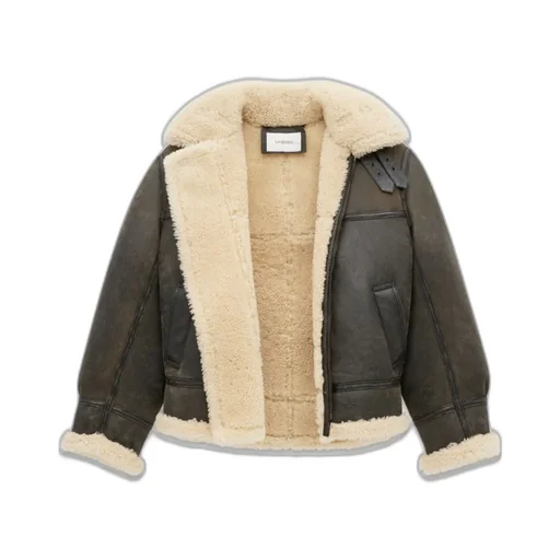 Zip-Up Drop Shoulder Aviator Jacket