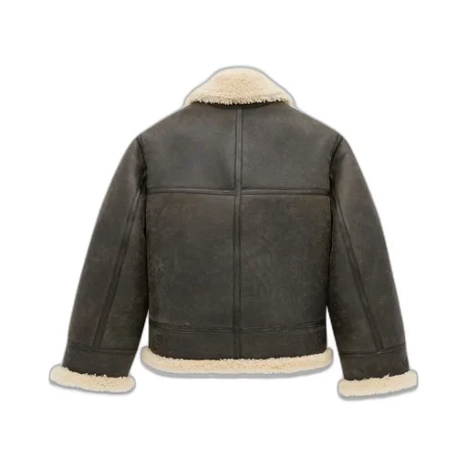 Zip-Up Drop Shoulder Aviator Jacket