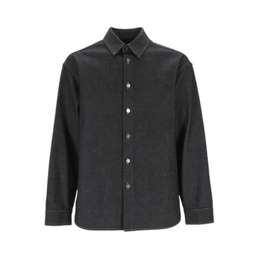 Long-Sleeved Denim Shirt