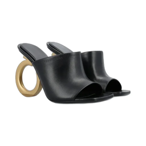 Elina Sculpted Heeled Mules