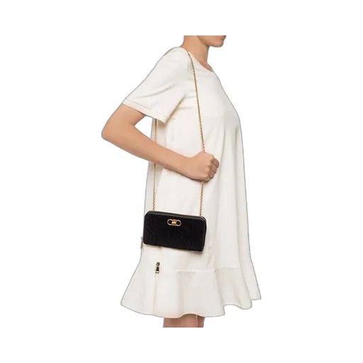 Logo Embossed Shoulder Bag