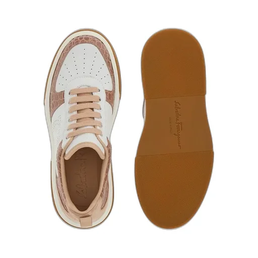 Colourblock Lace-Up Sneakers