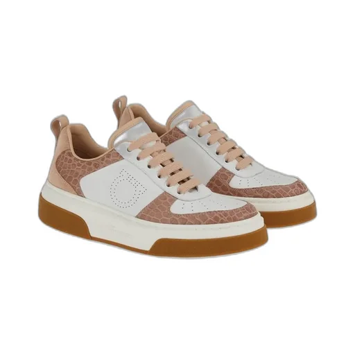 Colourblock Lace-Up Sneakers